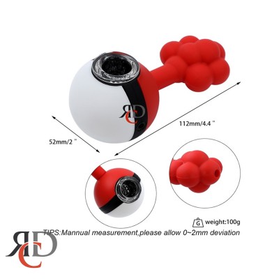 SILICONE HAND PIPE POKEMON BALL SP457 1CT